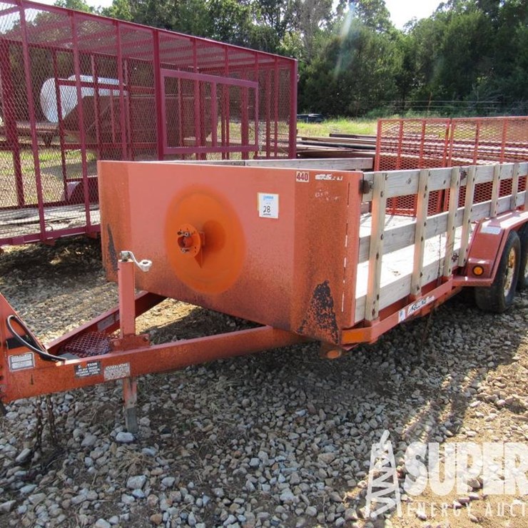 (x) 2009 FELLING 6'10"W x 15'L T/A Utility Trailer