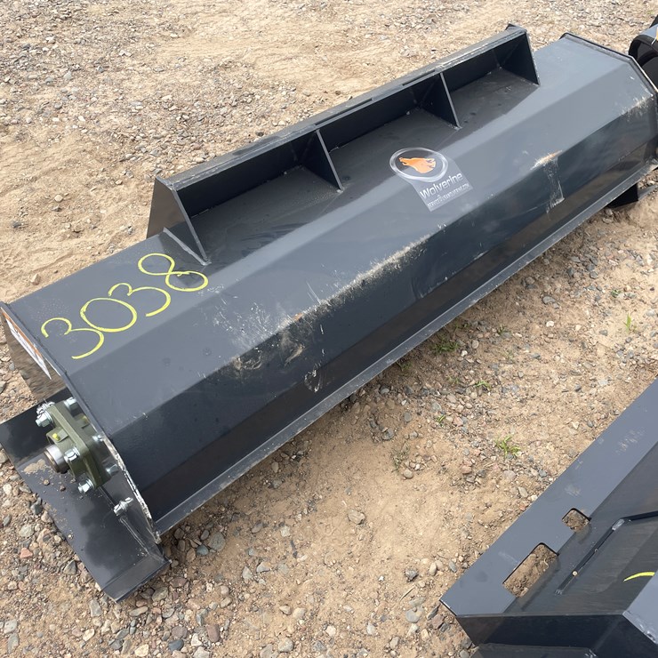 #3038 • Unused 2025 Wolverine Skid Steer Hydraulic Rotary Tiller Attachment