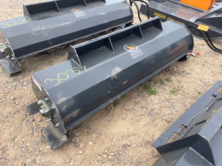 #3037-•-unused-2025-wolverine-skid-steer-hydraulic-rotary-tiller-attachment-image-1