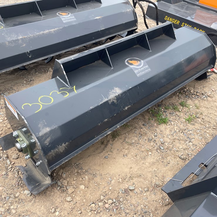 #3037 • Unused 2025 Wolverine Skid Steer Hydraulic Rotary Tiller Attachment
