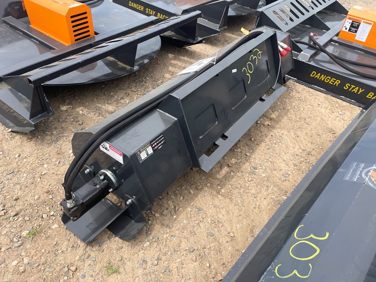 #3032-•-unused-2025-wolverine-skid-steer-hydraulic-rotary-tiller-attachment-image-1