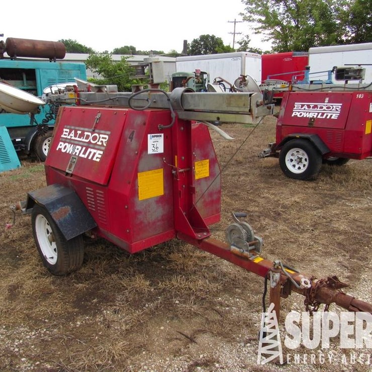 (x) BALDOR 30001.15 6KW Sgl Phase Light Tower/Gen