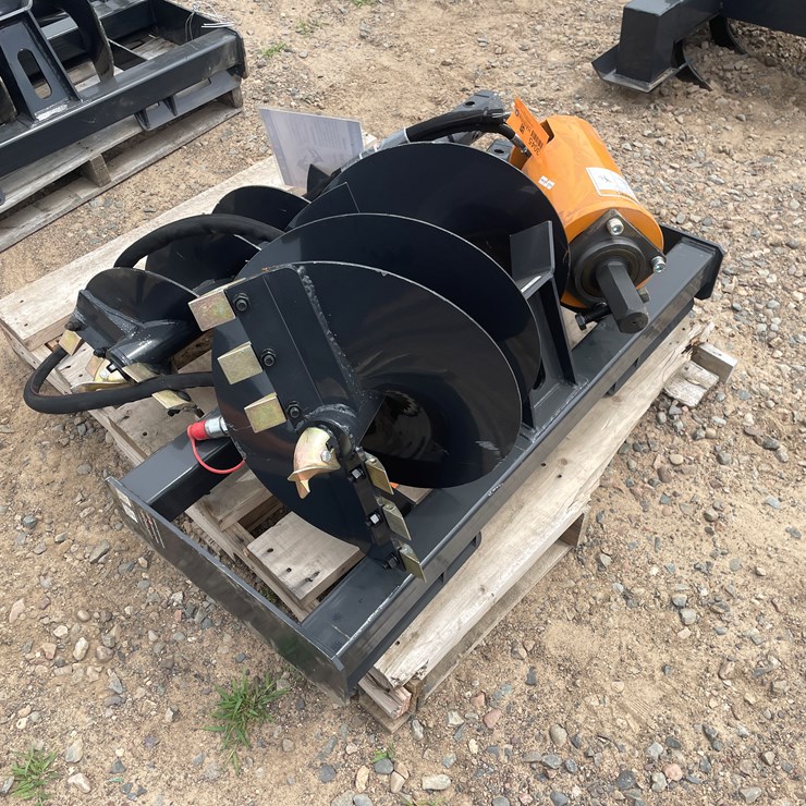 #3045 • Unused 2025 Wolverine Skid Steer Auger Drive and Bit Attachment
