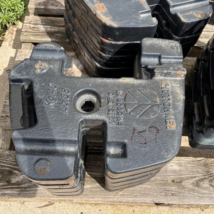 (5) New Holland 88lb Suitcase Weights