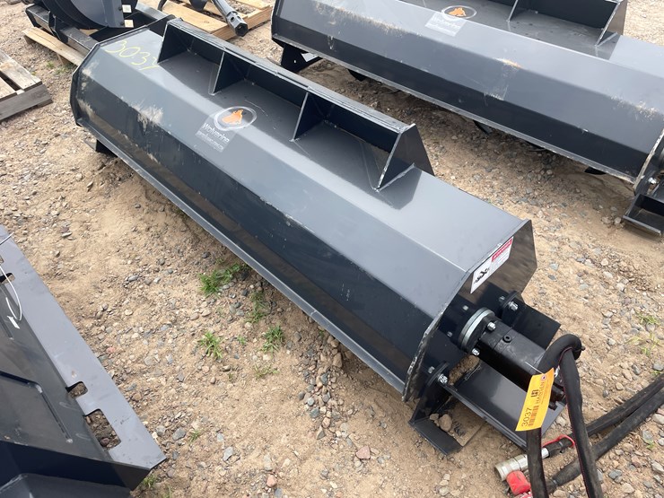 #3037-•-unused-2025-wolverine-skid-steer-hydraulic-rotary-tiller-attachment-image-3