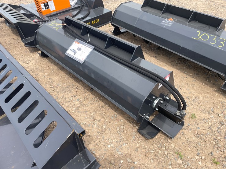 #3032-•-unused-2025-wolverine-skid-steer-hydraulic-rotary-tiller-attachment-image-2