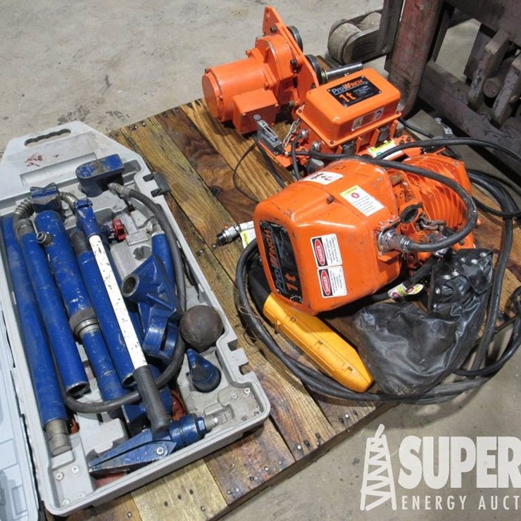 PRO WINCH 1-Ton Elec Overhead Hoist, DELCO 10-Ton