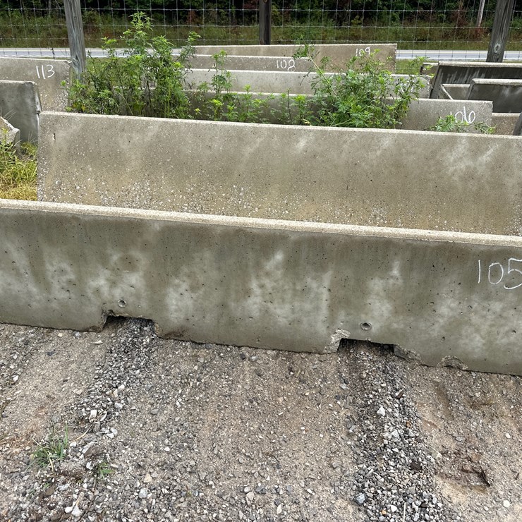 #105 • 8ft Concrete J Feed Bunks