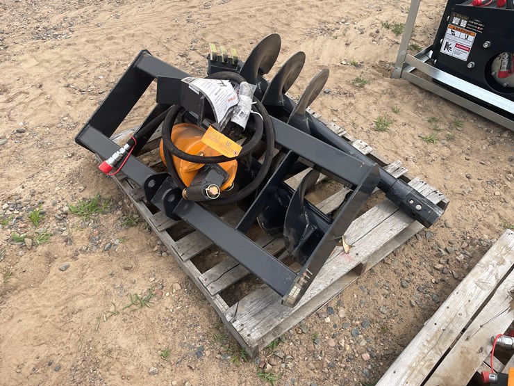 #3043-•-unused-2025-wolverine-skid-steer-auger-drive-and-bit-attachment-image-2