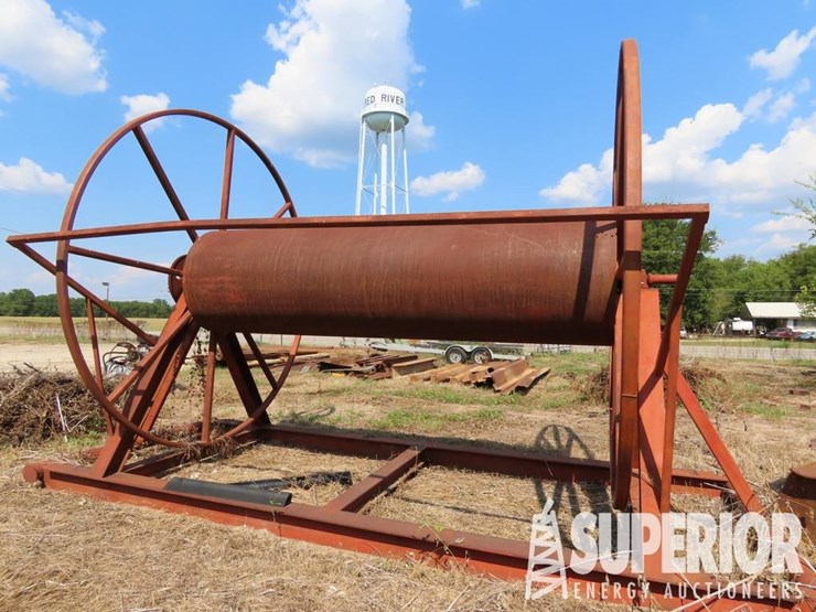 (1-15)-11'dia-x-12'10"l-hyd-reel-spooler,-skidded...-image-2