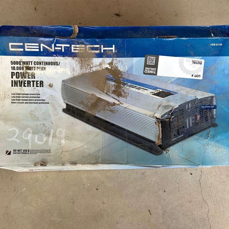 Cen-Tech 5000 Watt Continuous 10000 Watt Peak Power Inverter