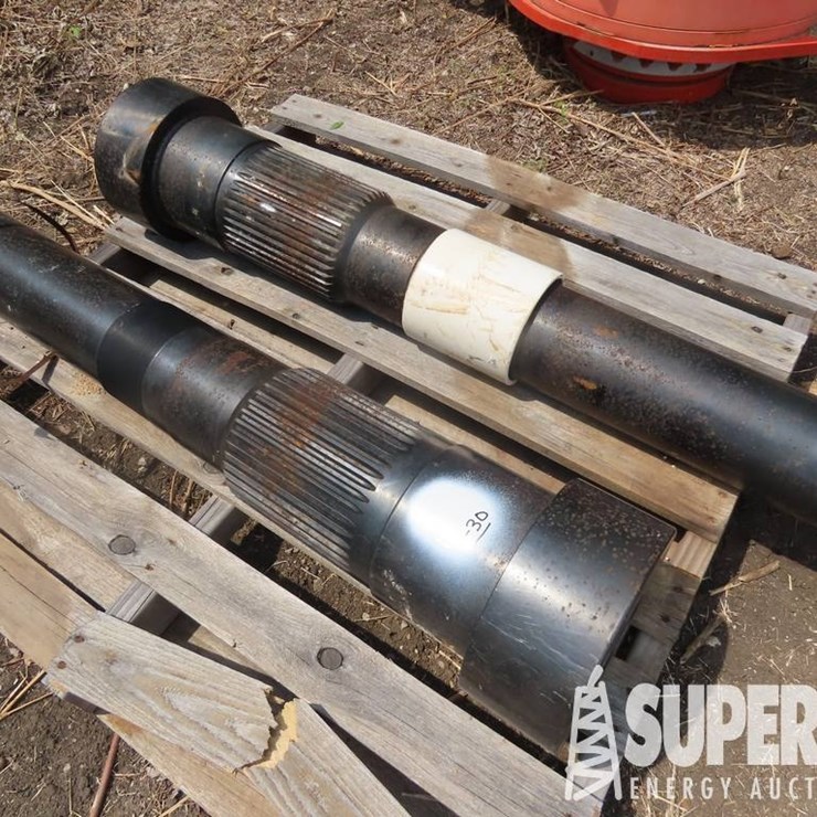 (1-30) (2) VERMEER D330x500 Spindle Center Shafts...