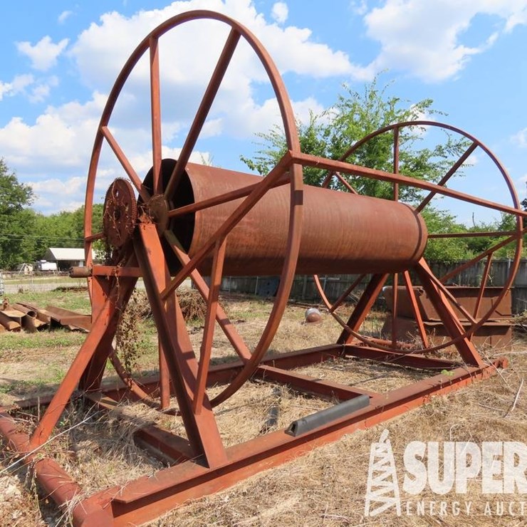 (1-15) 11'Dia x 12'10"L Hyd Reel Spooler, Skidded...
