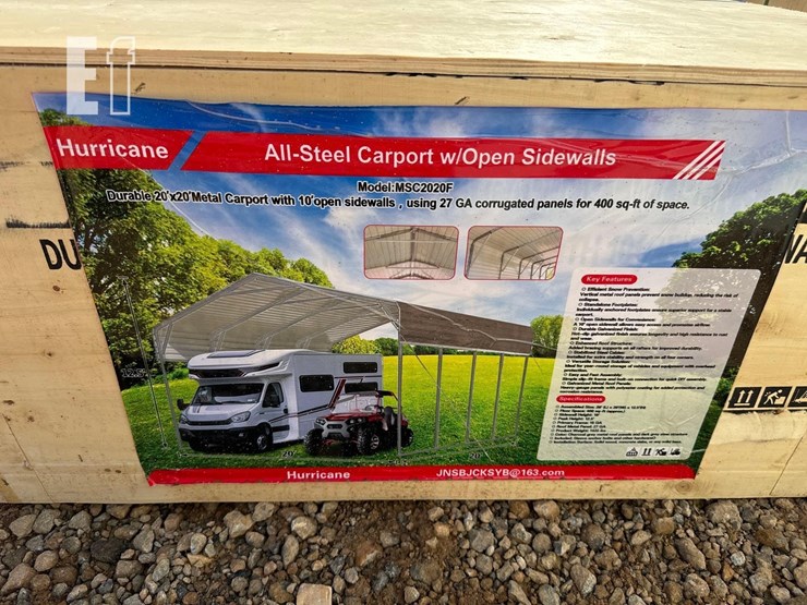 hurricane-20ft-x-20ft-all-steel-carport-w/open-sid-image-2