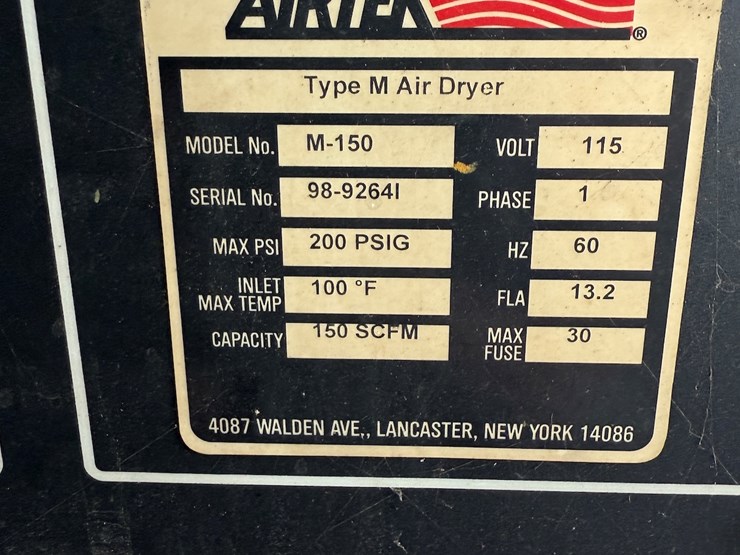 #72-•-airtek-m-150-type-m-refrigerated-air-dryer-image-3