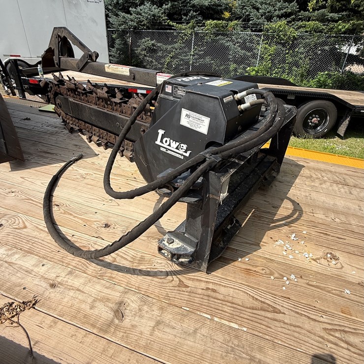 #9 • Lowe XR25 Hydraulic Drive Trencher Attachment for Skidloaders