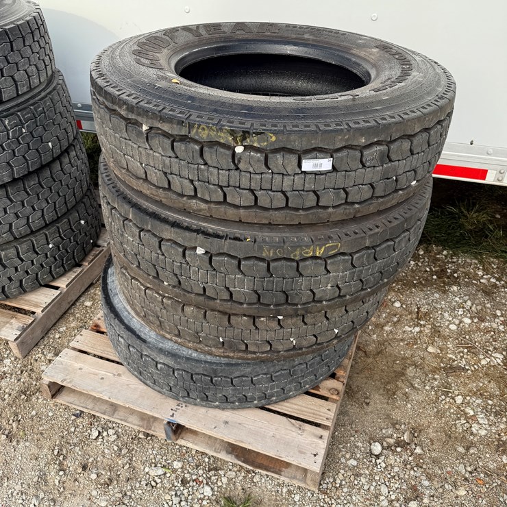 #56 • Goodyear 295/75R22.5 Radial Tires 4 x Money