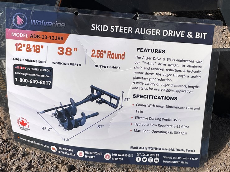 #2050-•-skid-steer-auger-drive-and-bit-image-1