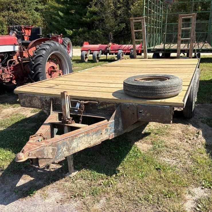 1974 Homemade 94"x18' Tri Axle Trailer