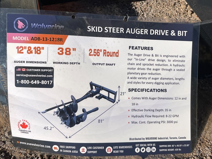 #2044-•-skid-steer-auger-drive-and-bit-image-1