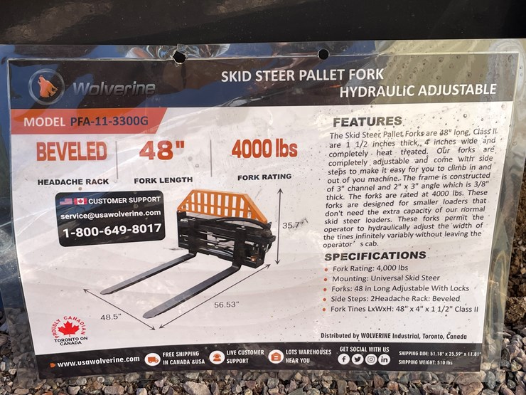 #2030-•-skid-steer-pallet-fork-hydraulic-adjustable-image-1