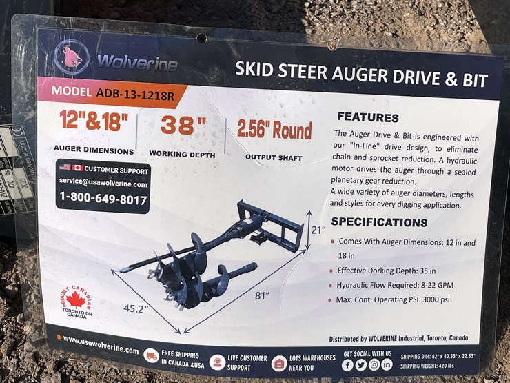 #2048-•-skid-steer-auger-drive-and-bit-image-1
