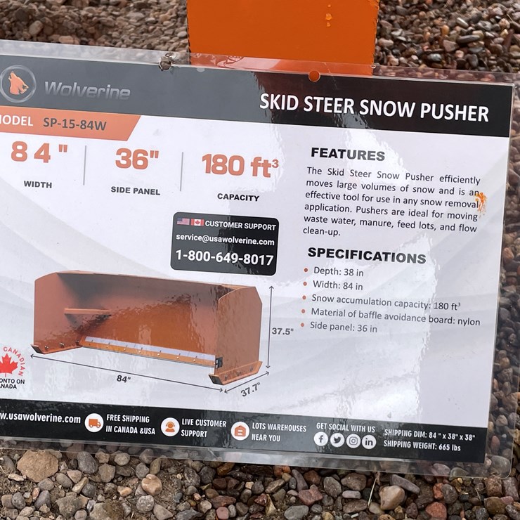 #2023 • Skid Steer Snow Pusher