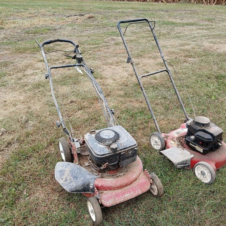 2 lawn mowers