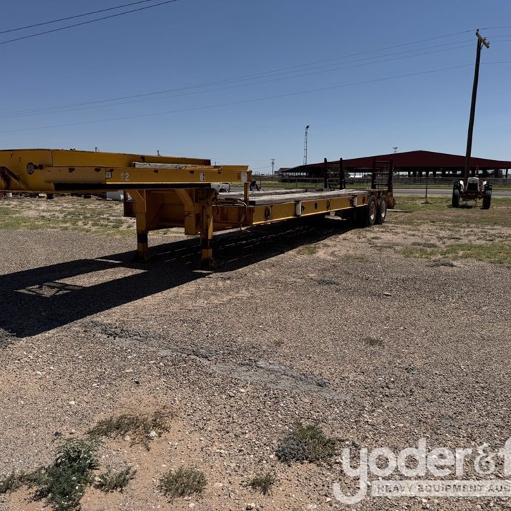 1983 Century Lowboy Trailer, Dovetail, Ramps