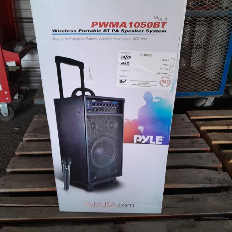LOT#--PYLE PWMA 1050BT WIRELESS PORTABLE PA SPEAKER SYSTEM