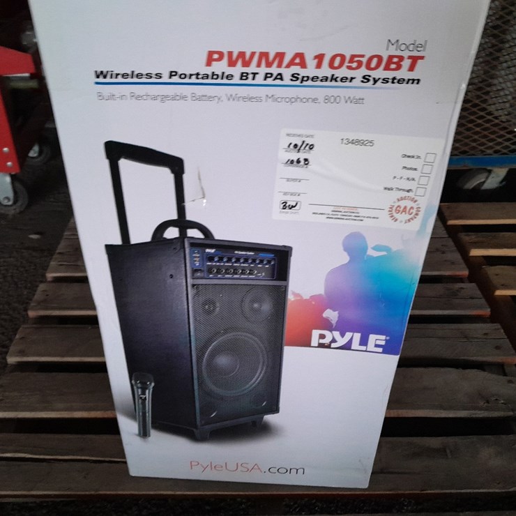LOT#--PYLE PWMA 1050BT WIRELESS PORTABLE PA SPEAKER SYSTEM