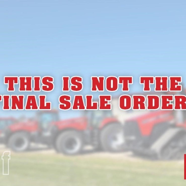 THIS IS NOT THE FINAL SALES ORDER!