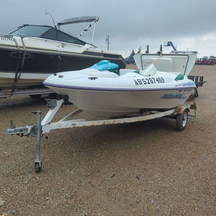 1996 Seadoo Challenger Boat C/W S/A 1996 Shorelander Trailer vin:2ATG06216TM250081 Shorelander