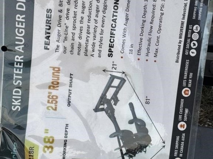 1--wolverine,-gb-11-72w,-skid-steer-auger.-comes-image-2