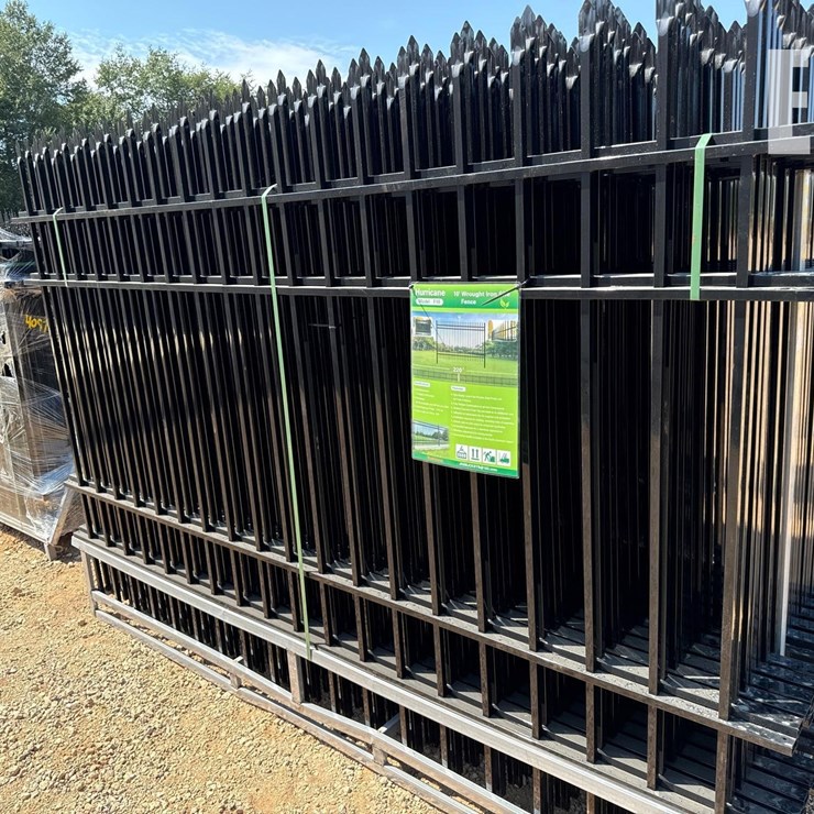 HURRICANE 10FT WROUGHT IRON SITE FENCE