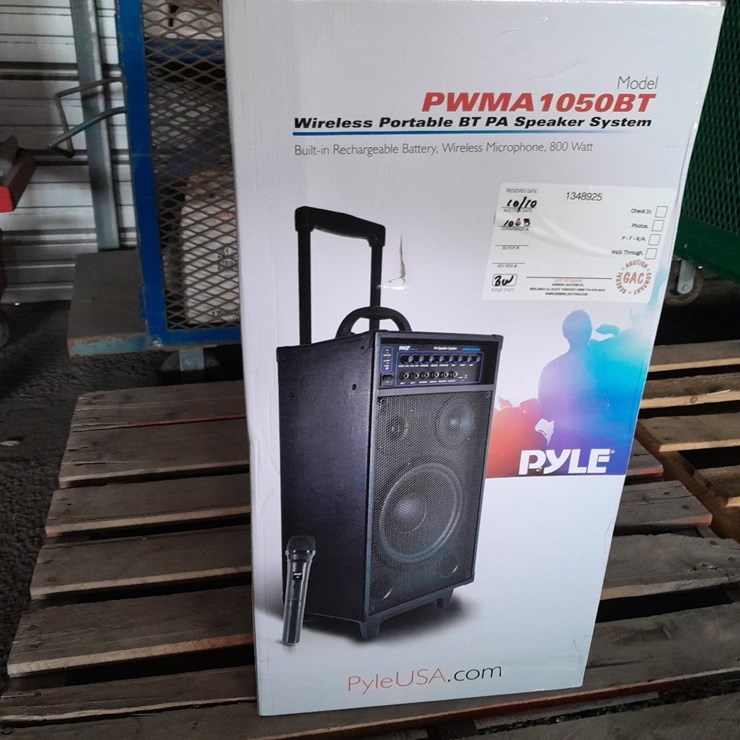 LOT#--PYLE PWMA 1050BT WIRELESS PORTABLE PA SPEAKER SYSTEM