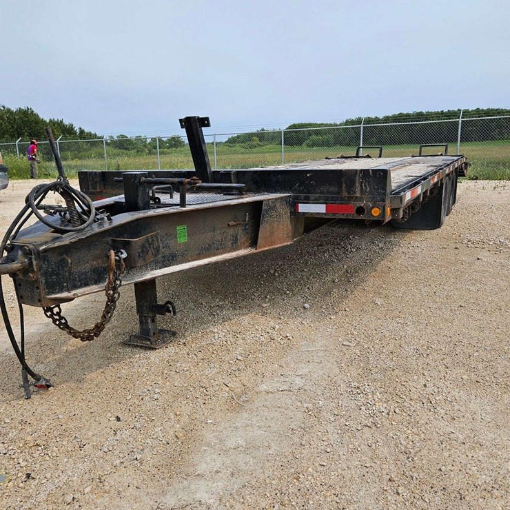 2000 Saturn T/A 25' Pintle Hitch Equipment Trailer