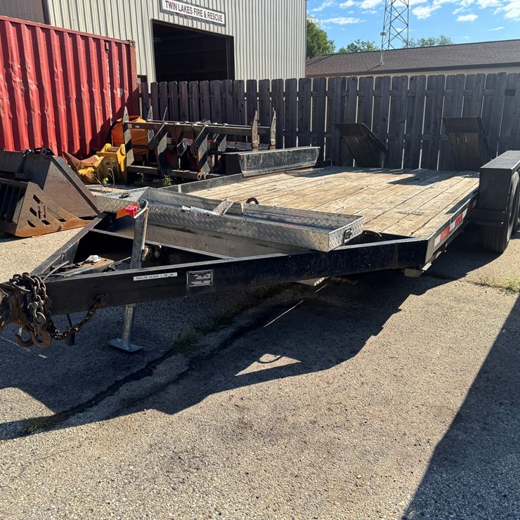 #3022 • Belshe 16' Tandem Axle Equipment Trailer (Twin Lakes, WI) (Has WI Title)