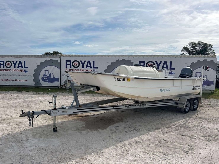 2005-carolina-skiff-21dlx-21ft.-boat-with-23ft-t/a-boat-trailer-image-1