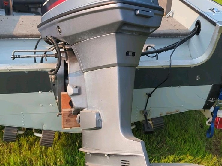 1991-lund-renegade-ii-1650-fishing-boat-and-shoreland-trailer,-yamaha-90-precision-blend-motor-with-minnkota-quiet-turbo-pro-power-trolling-motor-sn-mk01179703a-image-11