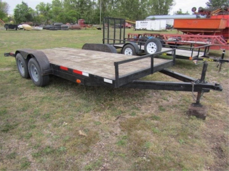 1998-80-1/2in.-x-16ft.-tandem-axle-trailer,-ramps,-image-1