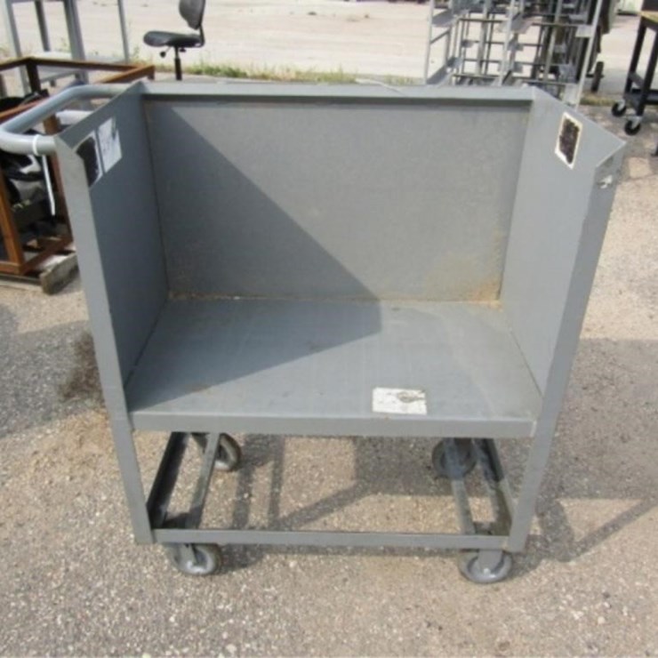Rolling Metal Cart w/Handle 32x18.5x40