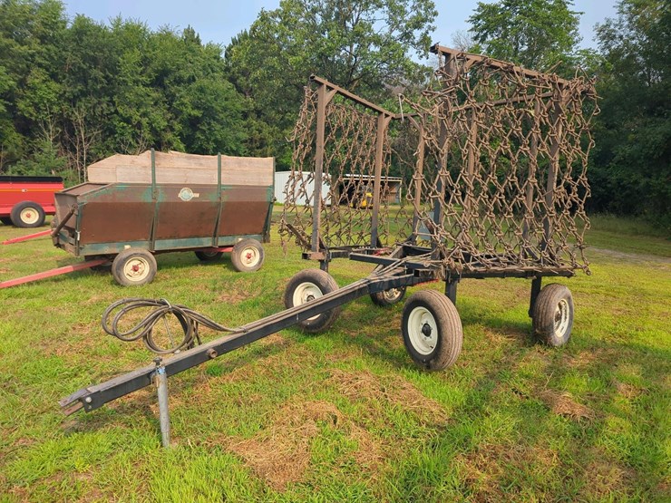 coil-chain-harrow--with-hydraulic-lift,-pull-type-hitch-image-1