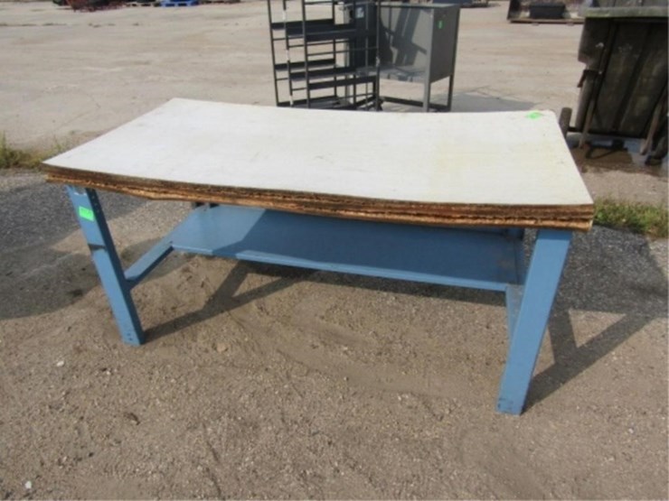 5ft.x30x30-wood-top-shop-table,-needs-new-top-image-1