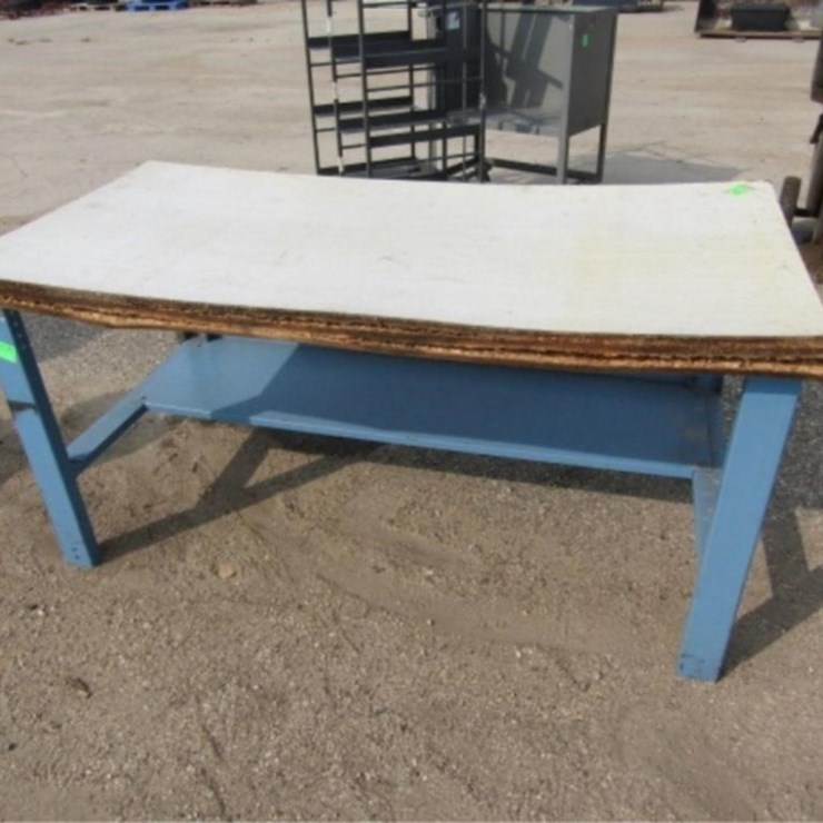 5ft.x30x30 WOod Top Shop Table, Needs New Top
