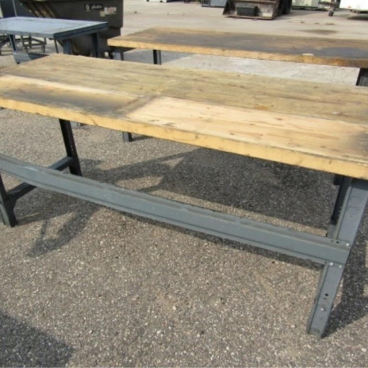 6ft. x 30x 33 1/2in. Wood Top Shop Table