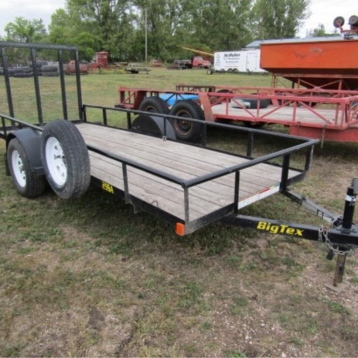 Big Tex 29SA 60x14ft. Single Axle, Rear Ramp,