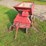 tow-behind-lawn-sweeper,-red,-tow-hitch,-metal-and-fabric-image-1