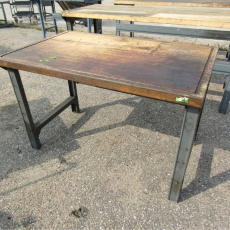 4ft. x 30 x 31 Wood Top Shop Table