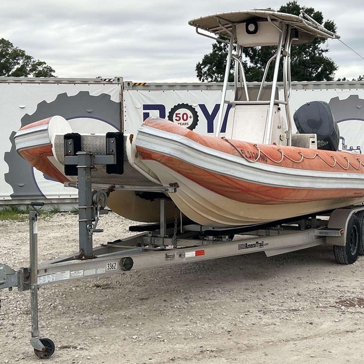 2008 Nautica International RIB 24ft Cat Boat with T/A Boat Trailer